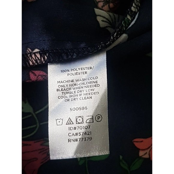 Ann Taylor Womens Blouse Top Sz XS Floral Long Sleeve Button down Collar Office - Picture 5 of 16